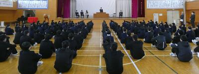 離任式全体の様子