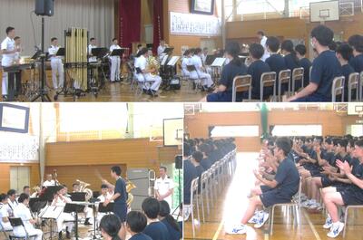 海上自衛隊大湊地区隊による吹奏楽演奏