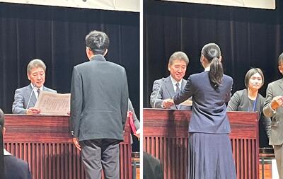 北上市学校保健会健康努力賞表彰式